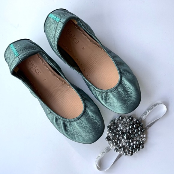 NWOB Tahitian Pearl Tieks Leather Ballet Flats Size 8 - Picture 2 of 11